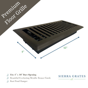 Sierra Grates Contemporary Floor Register