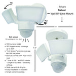 Motion Security Lighting 2N1 Eave / Wall Mounting Battery Operated or 120V for outdoor OR indoor use.