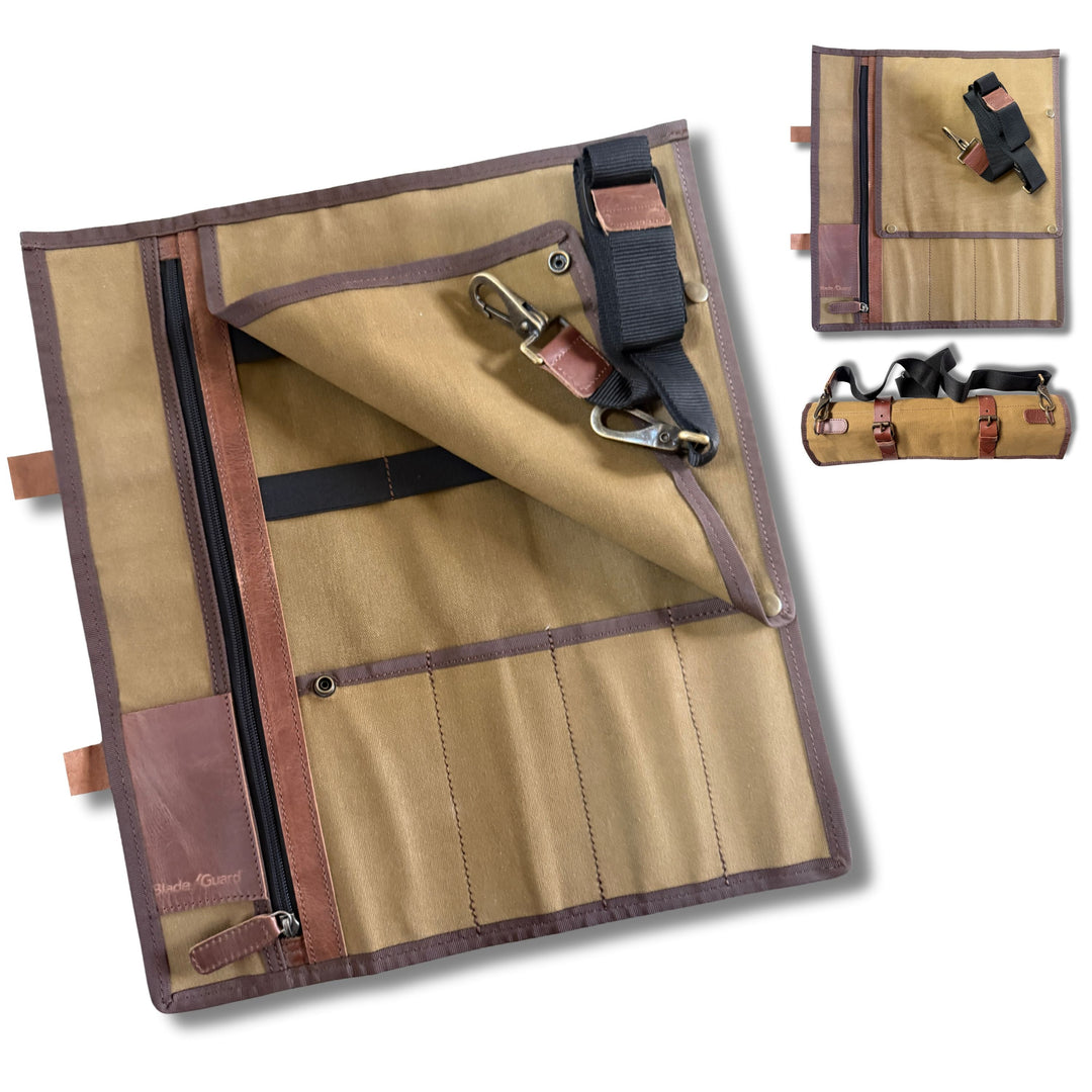 Meet Your New Kitchen Partner: The Blade Guard® Waxed Canvas Chef's Knife Roll