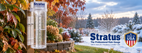 Seasonal backyard rainfall record from late summer through early winter