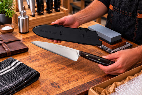 How to Protect a Premium Chef’s Knife: MKS Knives, Sharpening & Blade Guard®