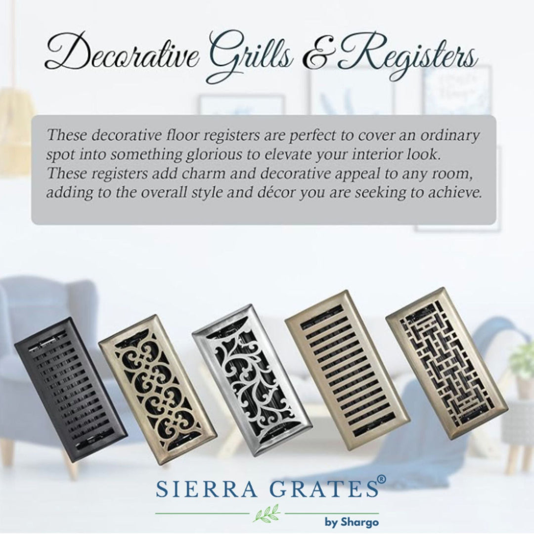 Sierra Grates: High-Performance Floor Registers Built for Airflow and Design