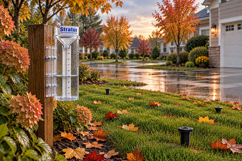Stratus Precision Rain Gauge used to measure rainfall at home