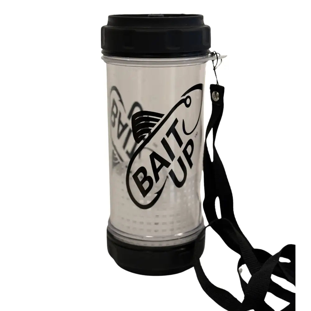 Bait Up 35oz innovative live bait container with floating basket for keeping minnows alive longer during kayak, pier, boat and ice fishing trips, Made in USA