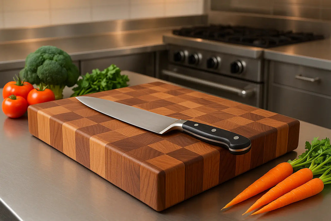 Professional wooden cutting board for kitchen use
