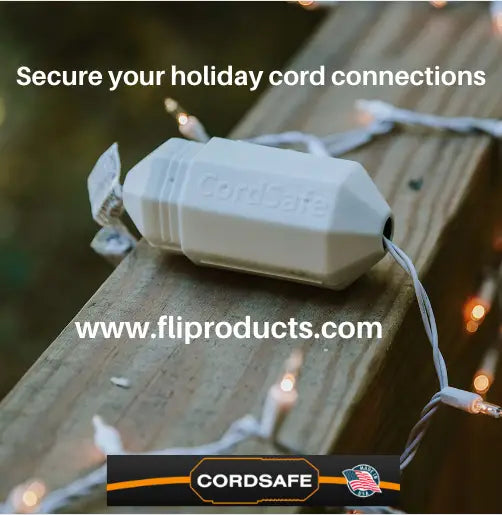 CordSafe Weather Resistant Extension cord connection cover retains and protects connections to avoid nuisance tripping