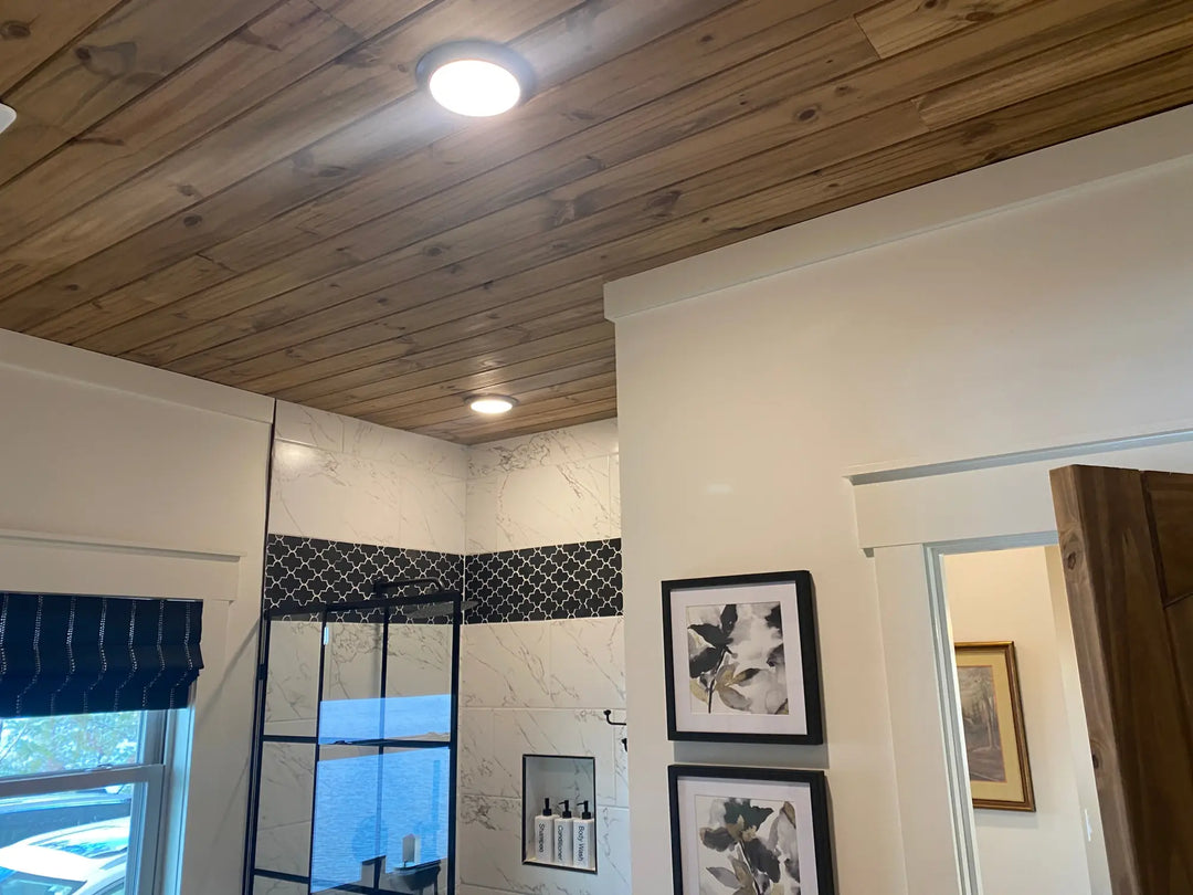 LED Disk Light Surface Mount or Junction Box Mount Low Profile 6 inch Flush Mount Ceiling Light 3000k Warm White 750