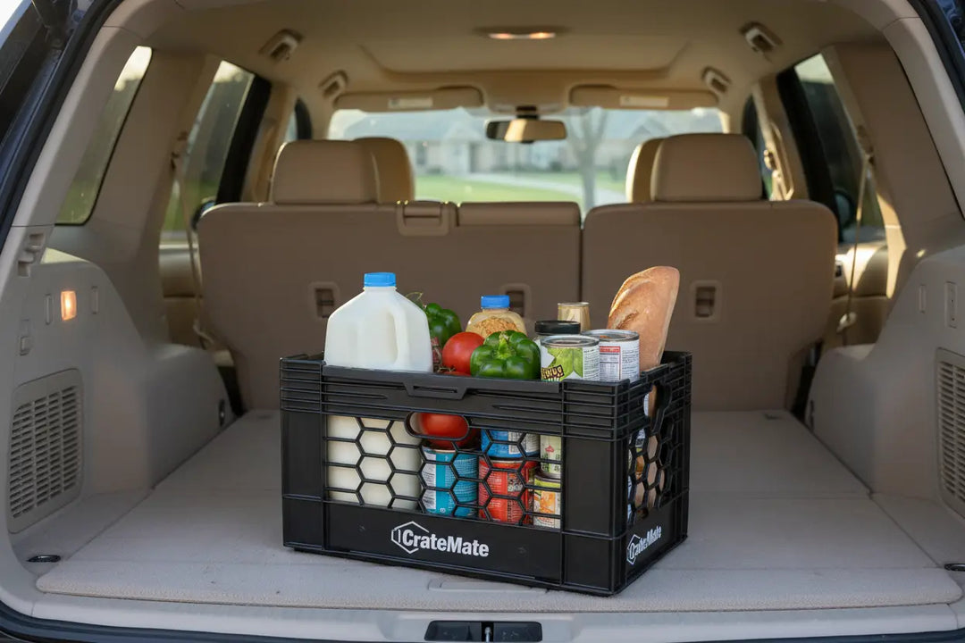 CrateMate Heavy Duty Milk Crate Multi-Purpose Storage Containers