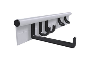 Image of Premium Product: Hang It Simple Wall Mounted Universal Storage Hanger Kit Adjustable Durable Versatile 18 Bl, highlighting its features and quality.