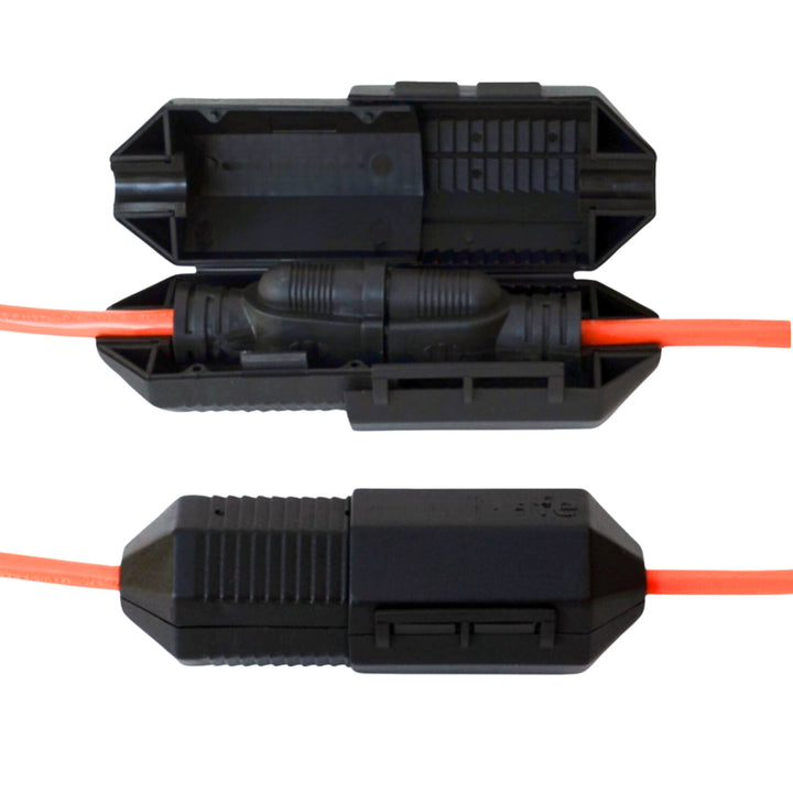 CordSafe PLUS Extension Cord Safety Cover - Weather-Resistant Plug Protector for 12-18 AWG | Made in USA Black