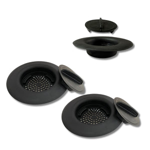 Flex Strainer Sink Strainer & Stopper 2N1 Fits Most 3.5” Drains & Disposals