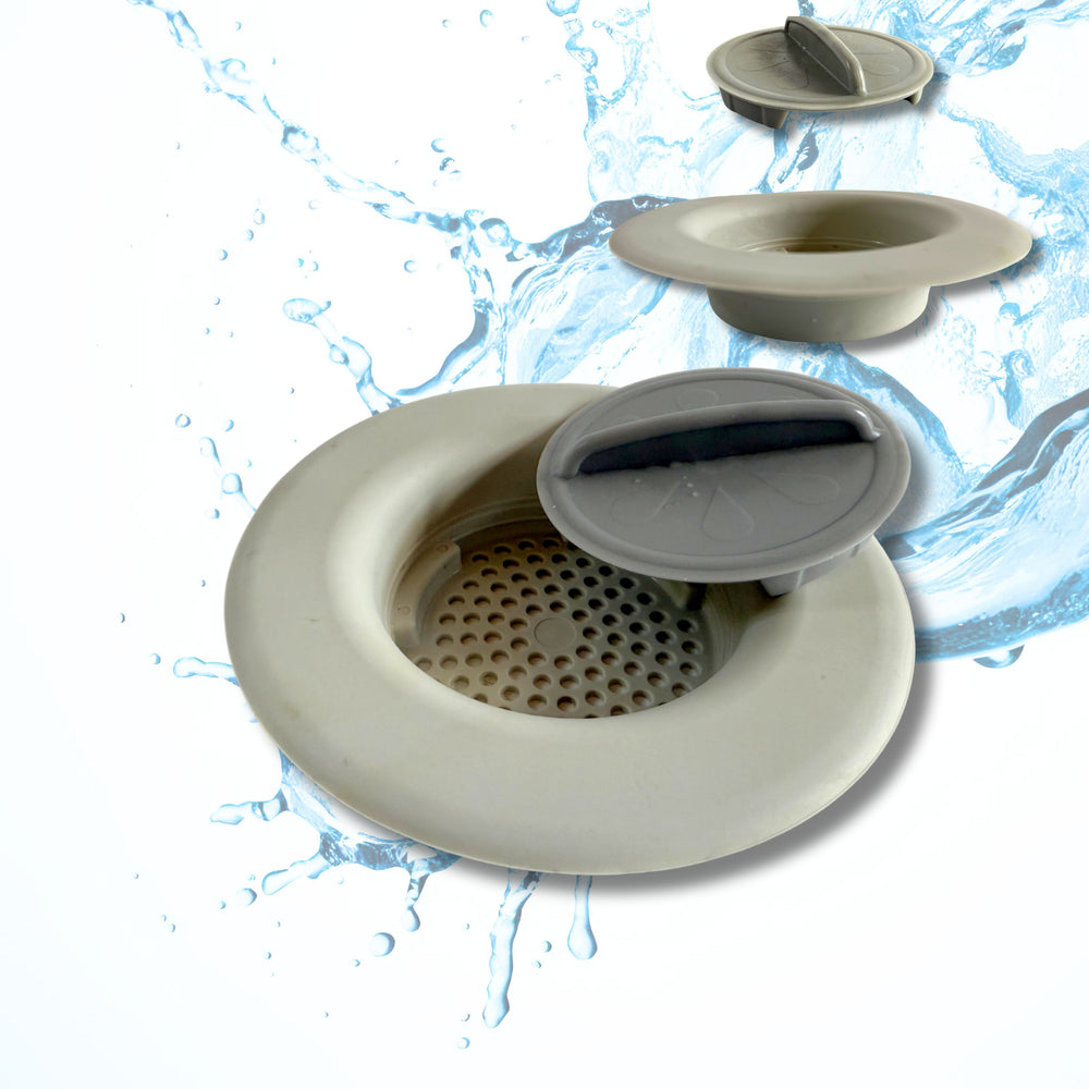 Flex Strainer Sink Strainer & Stopper 2N1 Fits Most 3.5” Drains & Disposals
