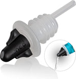 Image of Pouro Oil & Vinegar, Spirits, Liquor, Wine Bottle Pourer Spout,Twist to Open and Pour, Twist to Close and Store (Black), highlighting its features and quality.