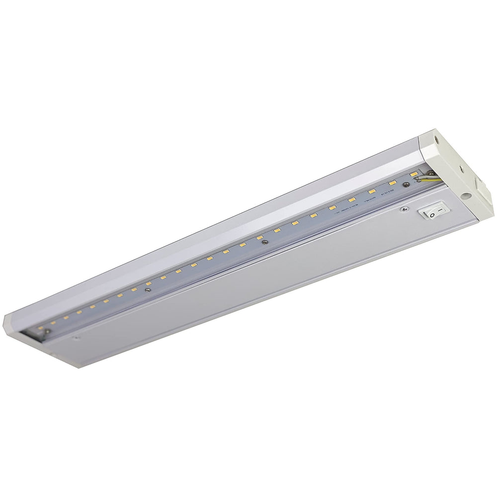 Image of FLI Products 15001 18in LED Under Cabinet Task Light, Direct Wire Switch Dimmable, Linkable, 560 Lumens, Warm White, highlighting its features and quality.