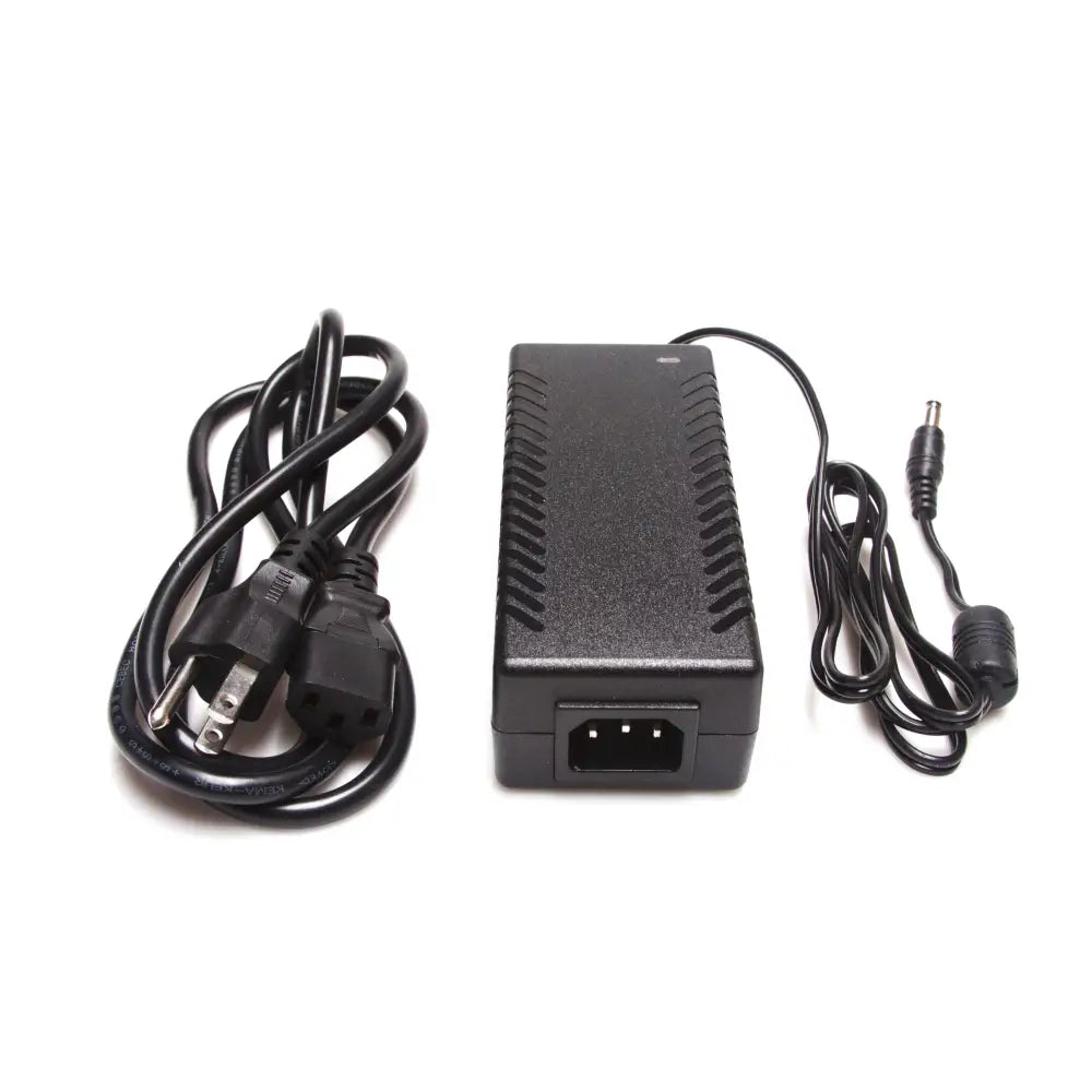 Black plastic agilux 90w 24v constant voltage led power supply adapter with ribbed texture and coiled power cord
