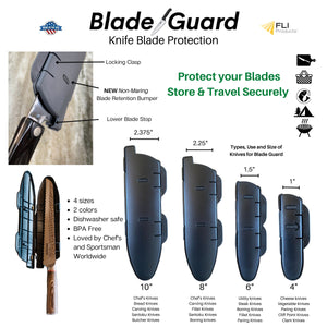 Blade Guard Knife Blade Cover Non-Slip Dishwasher Safe Sheath 10in