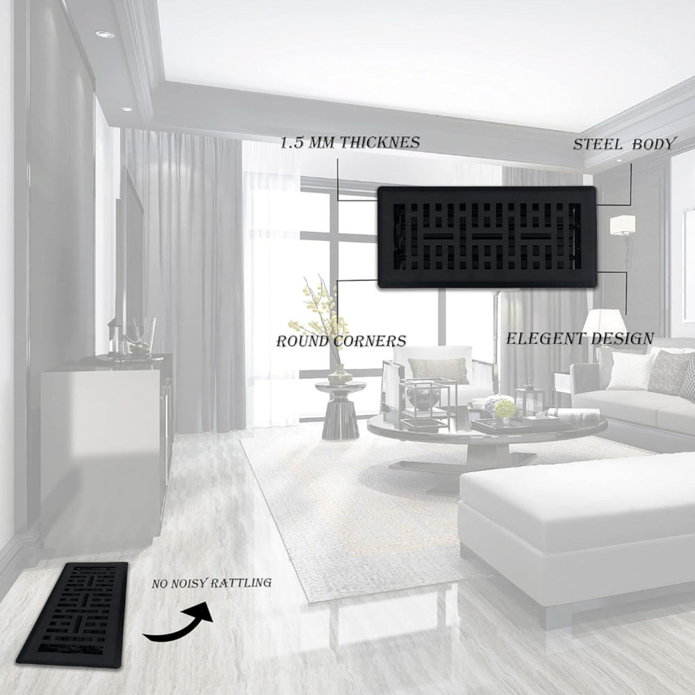 Image of Premium Product: Sierra Grates Metro Steel Floor Register, highlighting its features and quality.