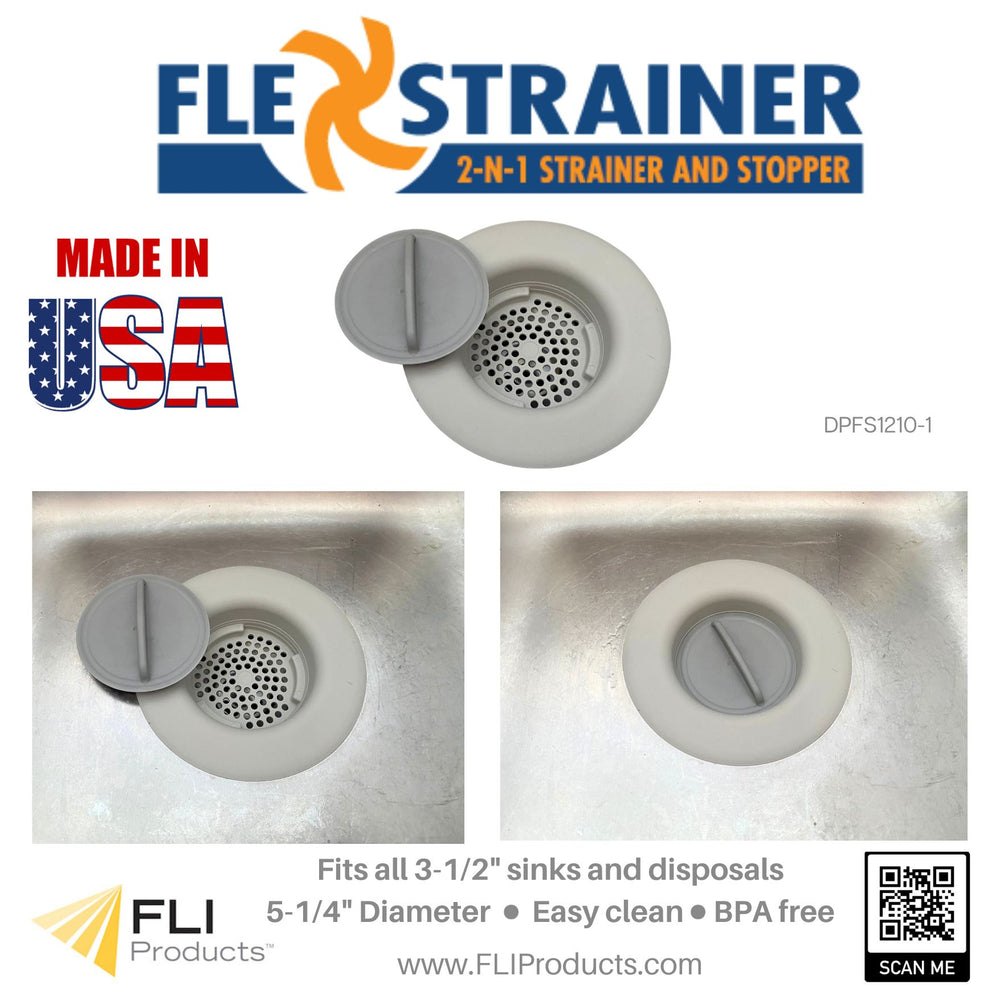 Image of Premium Product: Copy Of Fli Products Flex Strainer Kitchen Sink Strainer Stopper Fits All 3 1 2 Drains 5 1 4 5 1 4 Diameter, highlighting its features and quality.