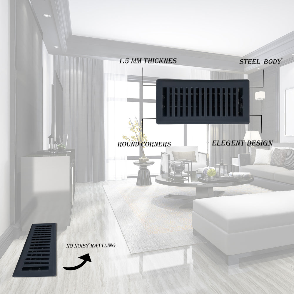 Image of Premium Product: Sierra Grates Contemporary Floor Register, highlighting its features and quality.