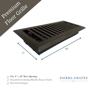 Image of Premium Product: Sierra Grates Contemporary Floor Register, highlighting its features and quality.