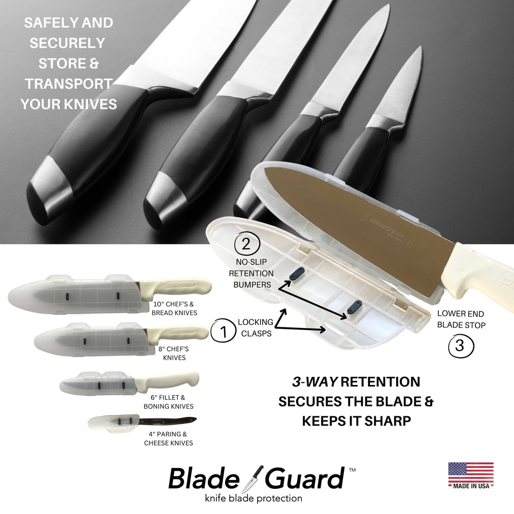 Blade Guard Knife Blade Cover Non-Slip Dishwasher Safe Sheath 10in