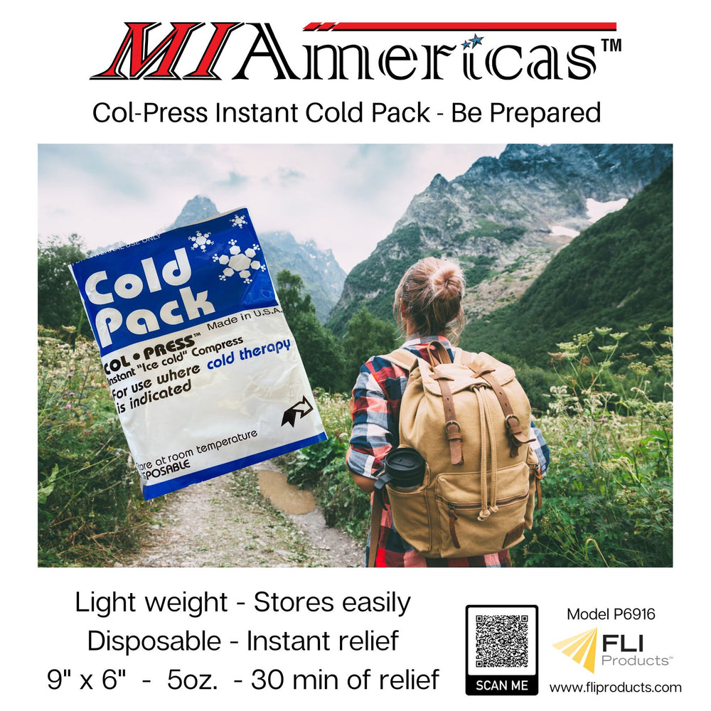 
            
                Load image into Gallery viewer, COL-PRESS Instant Cold Pack Ice Pack Disposable Single Use Ice Cold Compression Therapy for Pain Relief from Swelling Direct Skin Contact 8&amp;quot; x 5&amp;quot; 20-30 Min of Relief
            
        