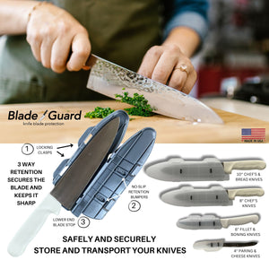 Blade Guard Knife Blade Cover Non-Slip Dishwasher Safe Sheath 10in