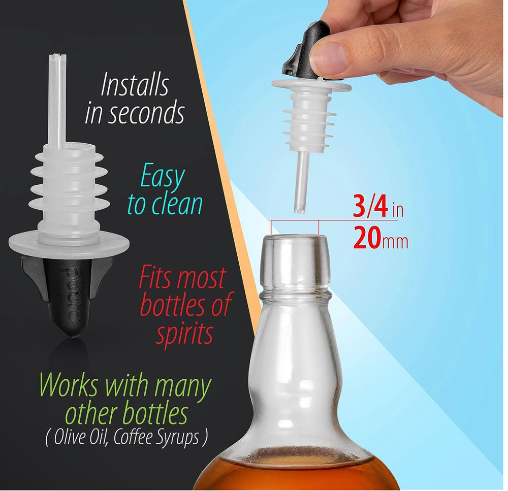Image of Premium Product: Copy Of Pouro Oil Vinegar Spirits Liquor Wine Bottle Pourer Spout Twist To Open And Pour Twist To Close And Store, highlighting its features and quality.