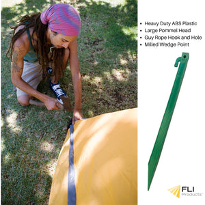 Image of Premium Product: Copy Of Fli Products Tent Canopy Garden Stake 11 5 Heavy Duty Green Single, highlighting its features and quality.