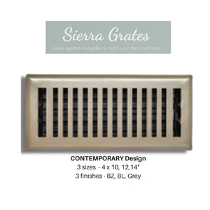 Image of Premium Product: Sierra Grates Contemporary Floor Register, highlighting its features and quality.