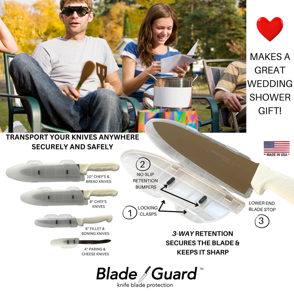 Blade Guard Knife Blade Cover Non-Slip Dishwasher Safe Sheath 10in