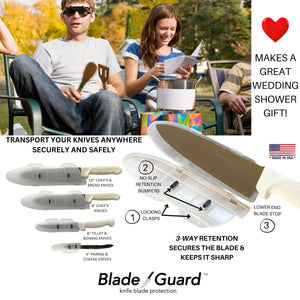 Blade Guard Knife Blade Cover Non-Slip Dishwasher Safe Sheath 10in