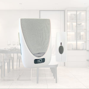 Image of Premium Product: Battery Powered Wireless Portable Door Bell Chime With Visual Alert Kit 6 Chime Tones 4 Level 1 Button White, highlighting its features and quality.