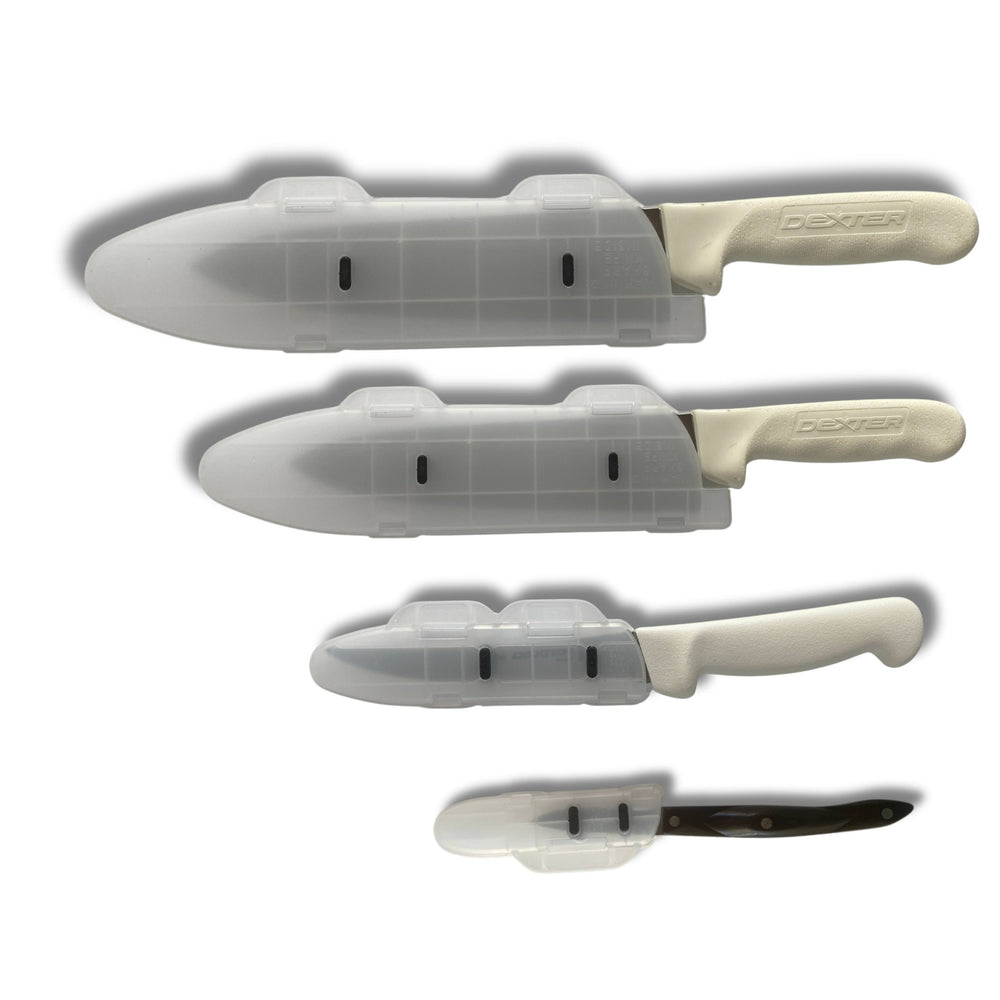 Image of Blade Guard Secure Knife Blade Protection - BPA-Free . . . 4Pk set (4in, 6in, 8in, 10in), highlighting its features and quality.