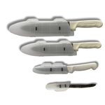 Image of Blade Guard Secure Knife Blade Protection - BPA-Free . . . 4Pk set (4in, 6in, 8in, 10in), highlighting its features and quality.