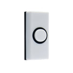 Image of IQ America DP1814  Contemporary White Non-Lit Pushbutton Doorbell, highlighting its features and quality.