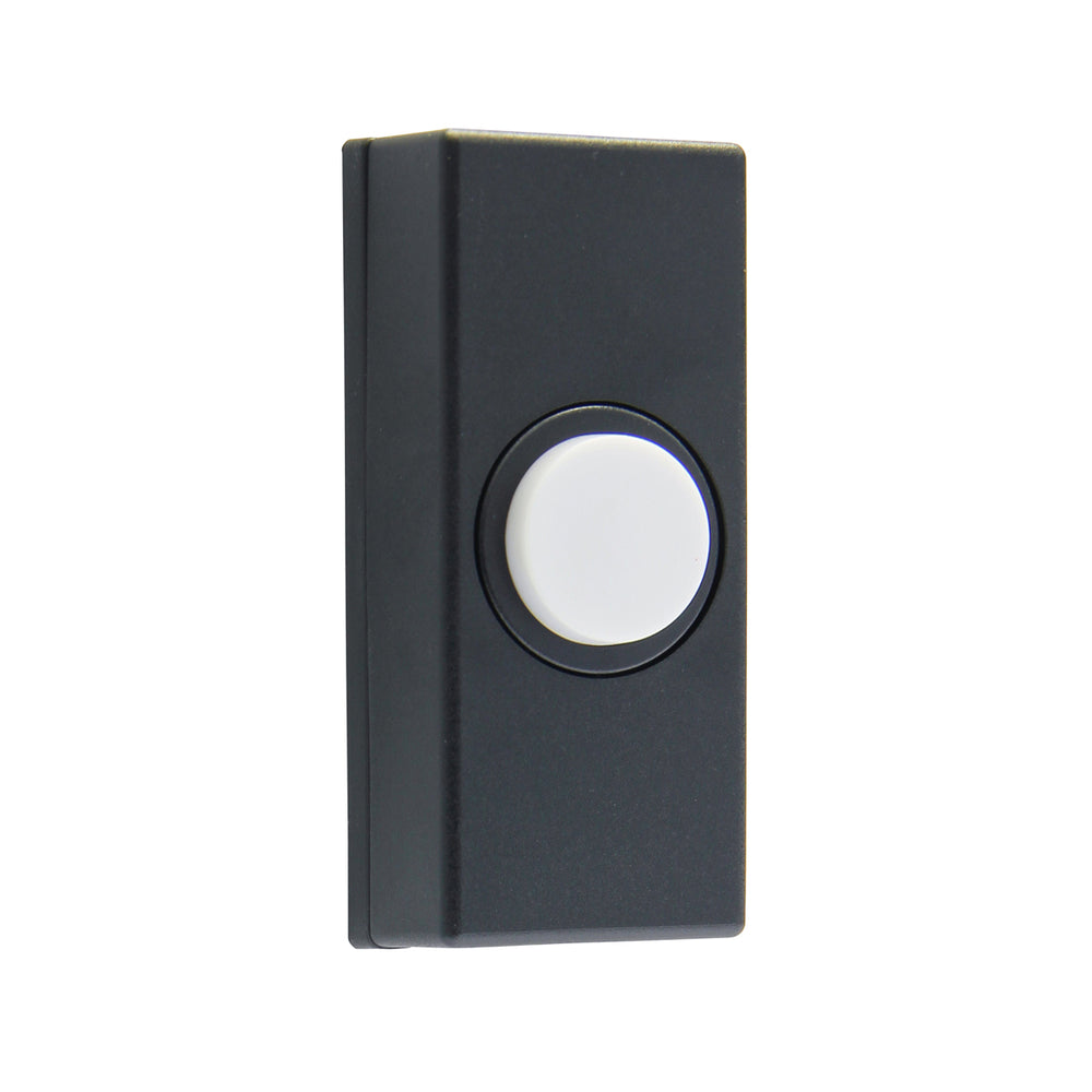 Image of IQ America DP1824  Contemporary White Non-Lit Pushbutton Doorbell, highlighting its features and quality.