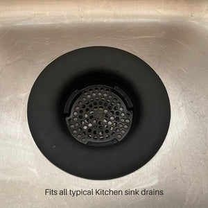 Image of Premium Product: Fli Products Flex Strainer Only Dpfs1111 1 Kitchen Sink Strainer Fits All 3 1 2 Drains And Disposals 5 1 4 Diameter Usa Made Thermoplastic Material Black 1Pk, highlighting its features and quality.