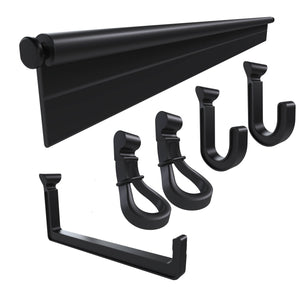 Image of Premium Product: Hang It Simple Wall Mounted Universal Storage Hanger Kit Adjustable Durable Versatile 18 Bl, highlighting its features and quality.