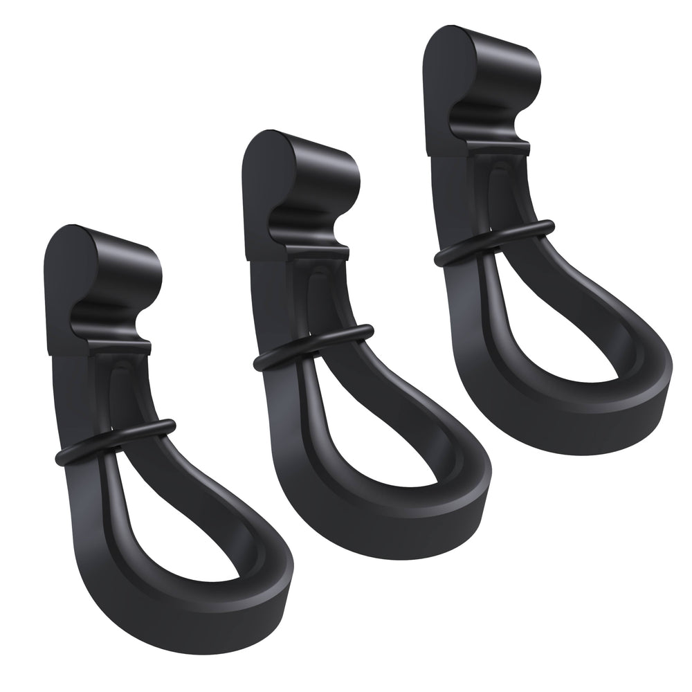 Image of Hang It Simple Plastic Hooks, Add-on Accessories for Kits Tear Drop Rubber Hook 3pk BL, highlighting its features and quality.
