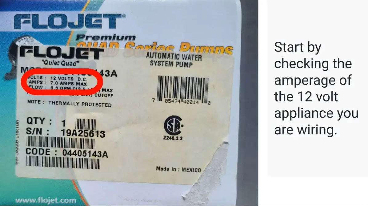 How to Use The Boat Galley 12 Volt Wiring Size Chart Step 1: check the amerage of the 12v appliance you're wiring.