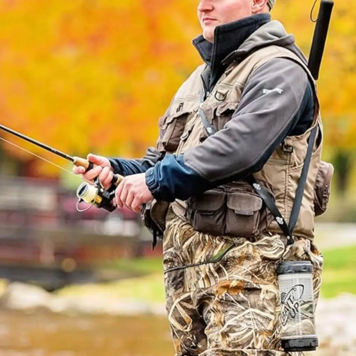 Bait Up Innovative Live Bait Container for Cold Water Fishing - Fishing USA Made