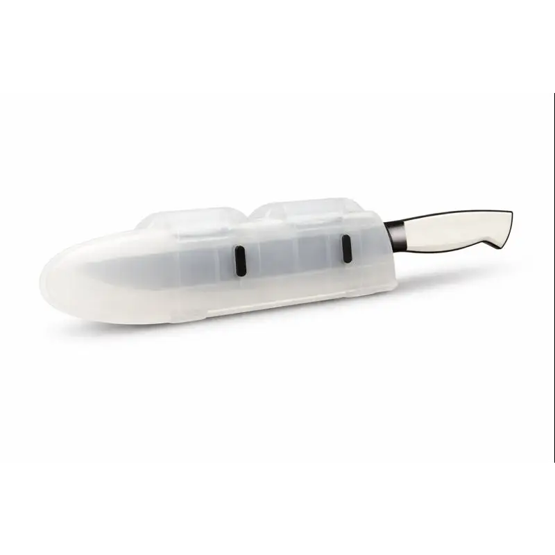 Transparent silicone Blade Guard 8’’ sheath protects knife edge in drawers