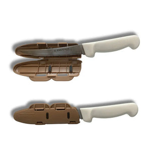 Blade Guard Clear Knife Blade Guard – Edge Protector Made in USA 6in - Khaki - kitchen accessory