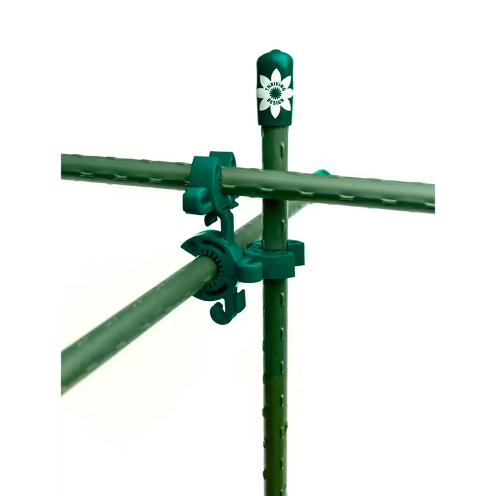C-Bite Garden Plant Stake Clips for 7/16 Garden Stakes (In quantities of 26 100 and 1000) Dark Green - 104