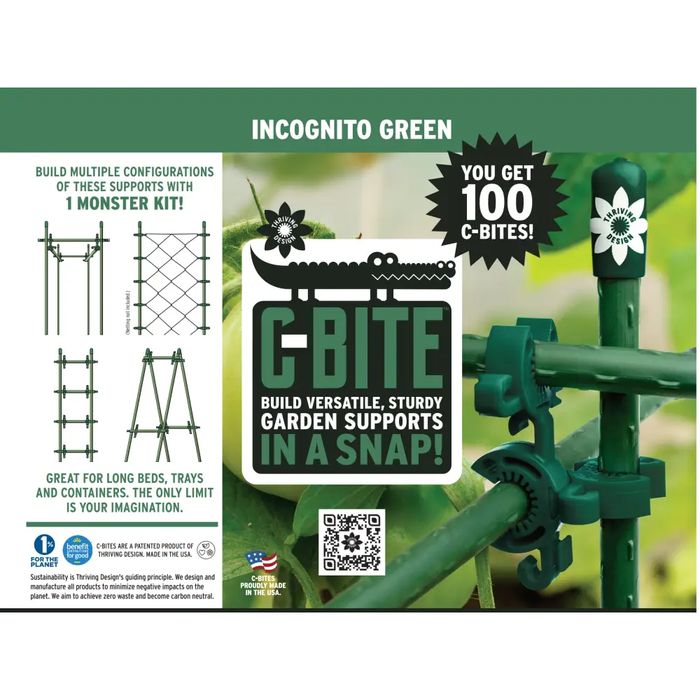 C-Bites Monster Garden Plant Support! Custom Trellis & Tomato Cage Kits 4- Plant Support