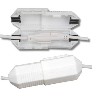 CordSafe Outdoor Extension Cord Cover – Weather-Resistant Plug Protector Made In USA - White 1 PK - Electrical Cord