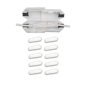CordSafe Outdoor Extension Cord Cover – Weather-Resistant Plug Protector Made In USA - White 10PK - Electrical Cord