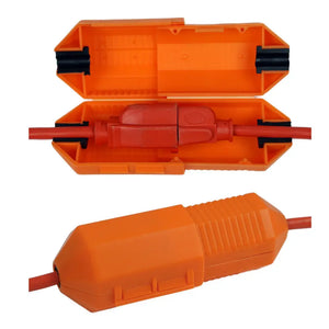 CordSafe Outdoor Extension Cord Cover – Weather-Resistant Plug Protector Made In USA - Orange 1 PK - Electrical Cord