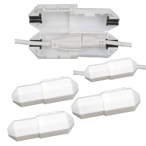 CordSafe Outdoor Extension Cord Cover – Weather-Resistant Plug Protector Made In USA - White 3PK - Electrical Cord